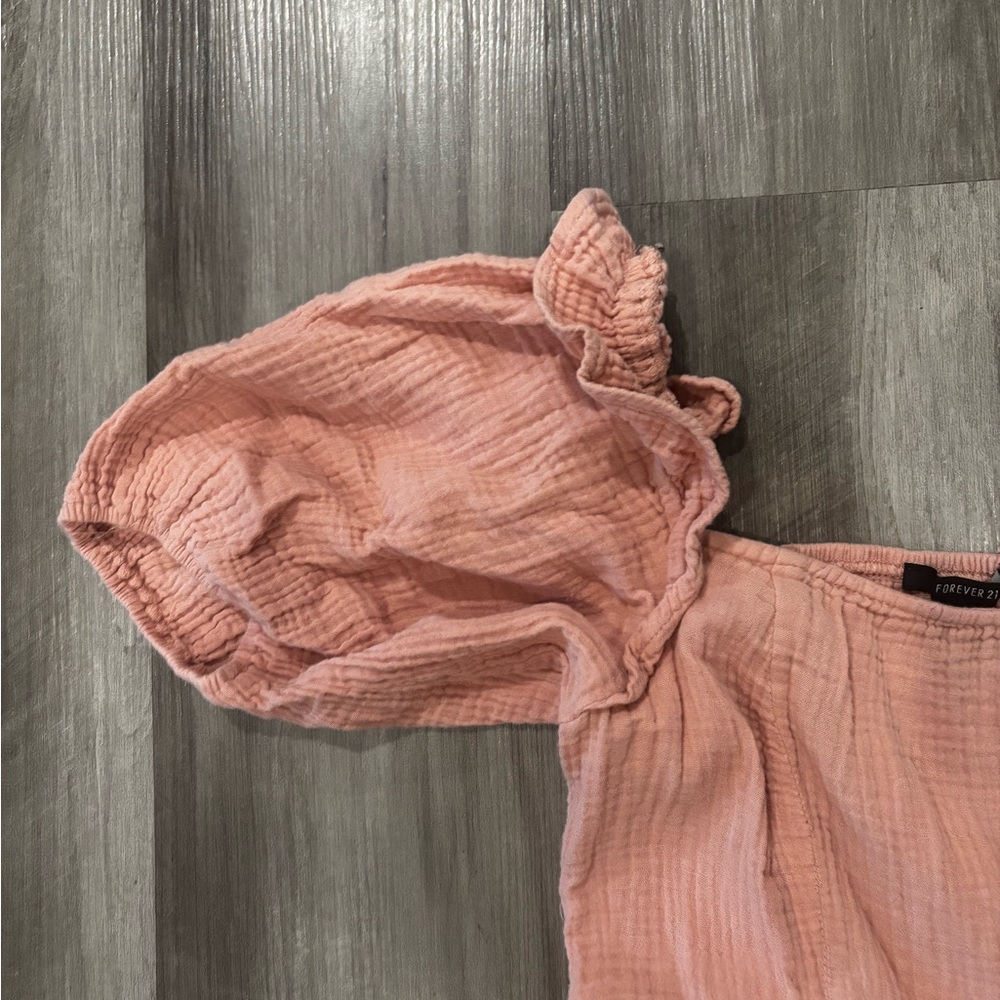 Forever 21 Blush Pink Ruffled Blouse